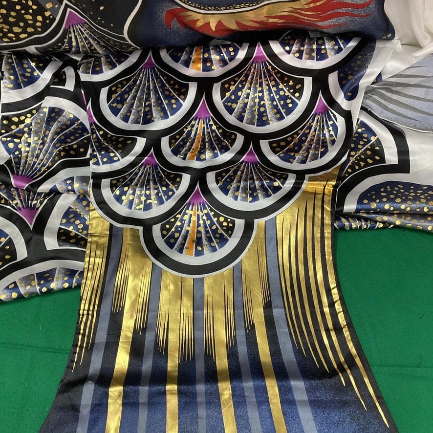 SKO117 太陽鯉のぼり5m 黒 　黒鯉5m　お父さん鯉5m　端午の節句鯉