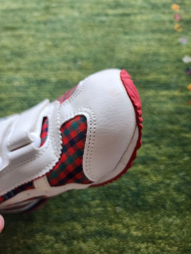 現行品　美品　ファミリア　スニーカー アシックス × familiar　17.5