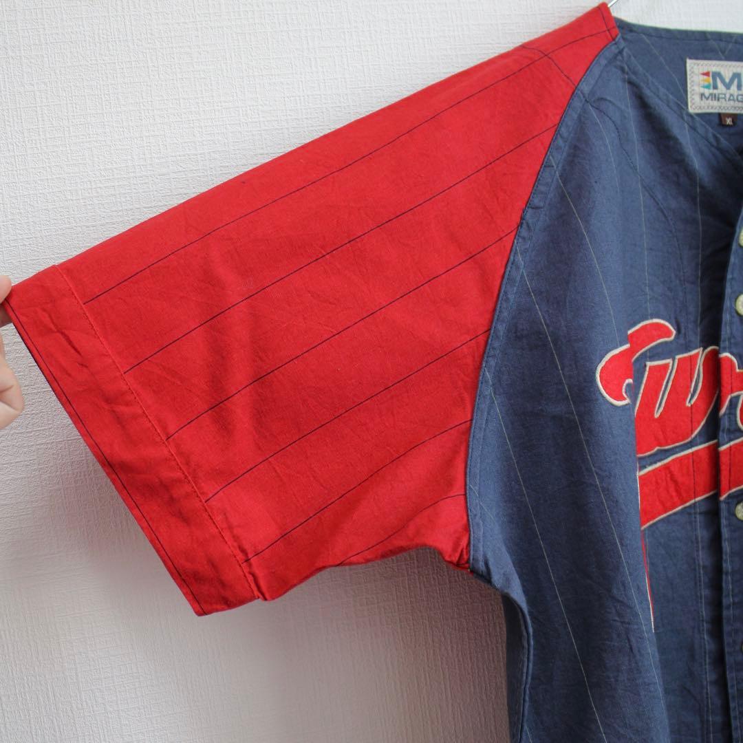 90's Minnesota Twins クーパーズタウン XL古着ゲームシャツ