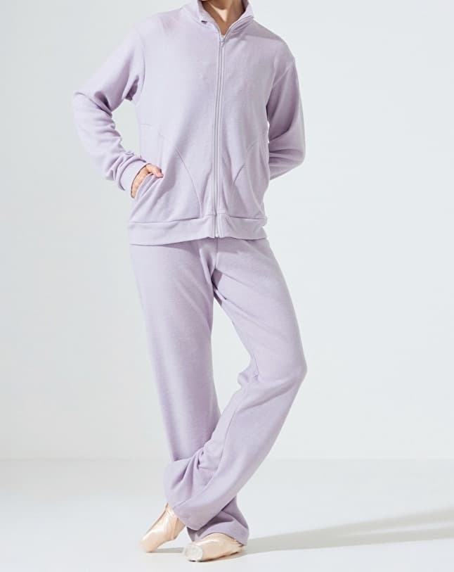 ☆チャコット【新品】バレエウオームアップ上下/M/ラベンダー/¥30.800☆