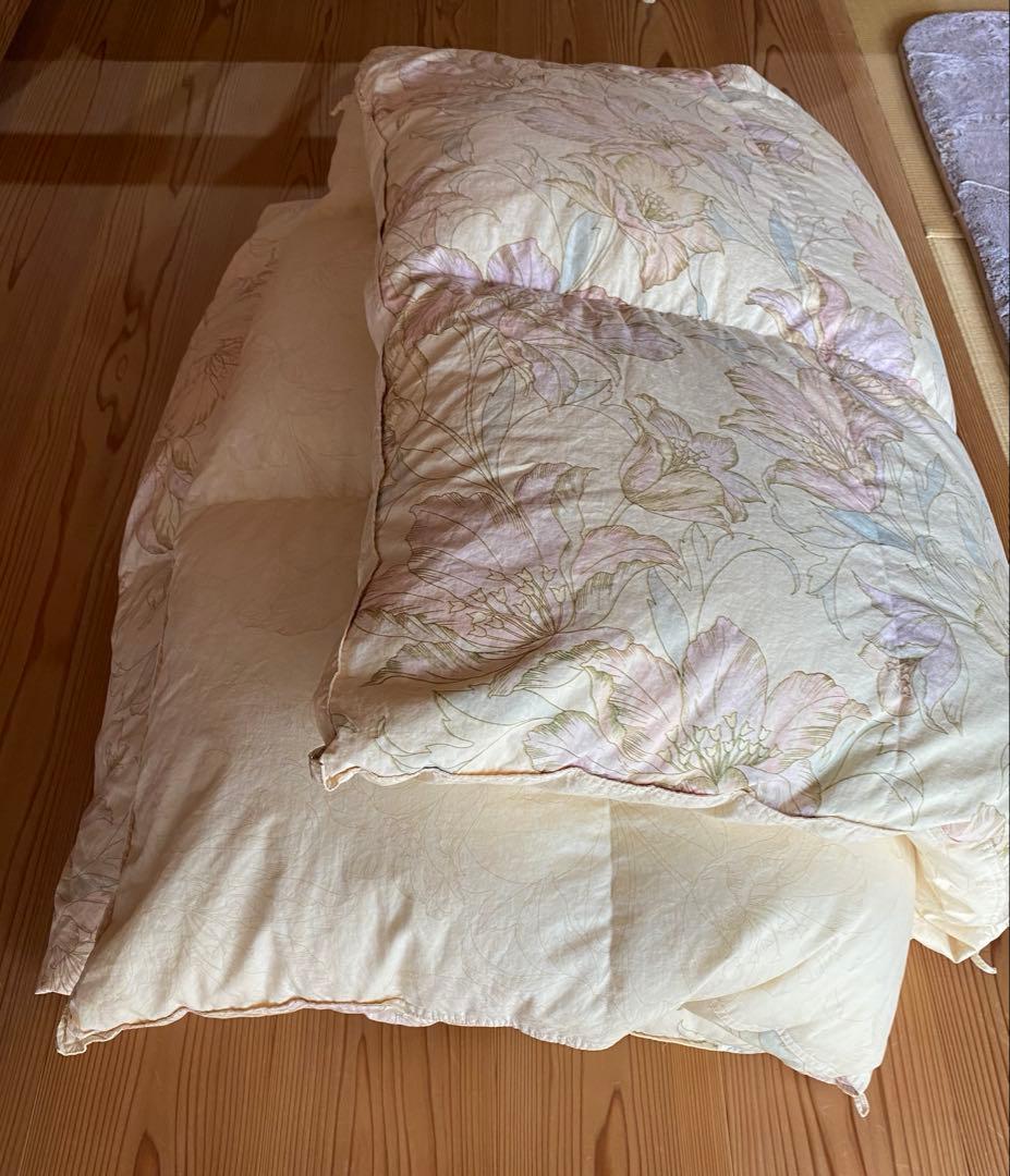 日本製　高級羽毛掛布団　ホワイトグース90%