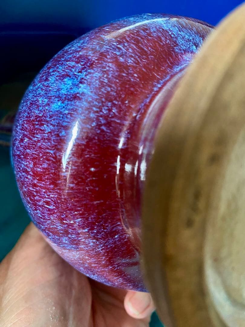 中国元時代鈞窑紫紅斑釉变龍口挚壶箱付きサイズ高さ約29cm径11cm