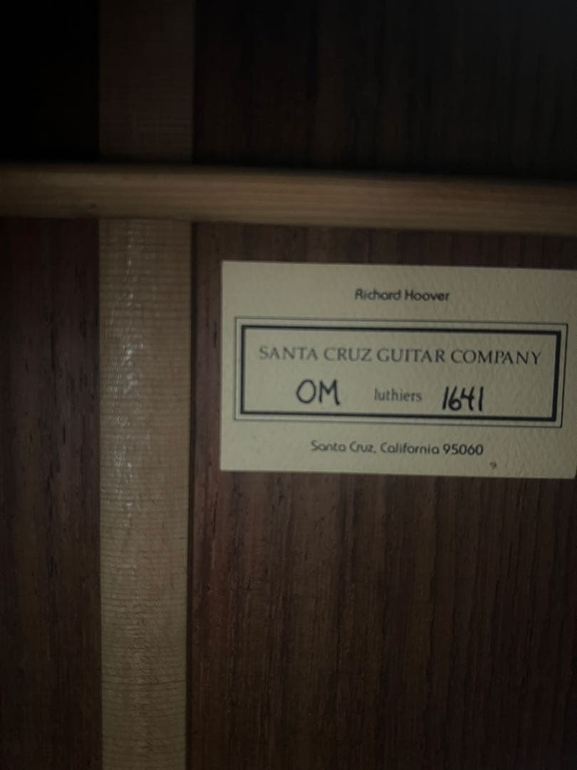 Santa Cruz OMサイズギター(Collings社製ハードケース付き)