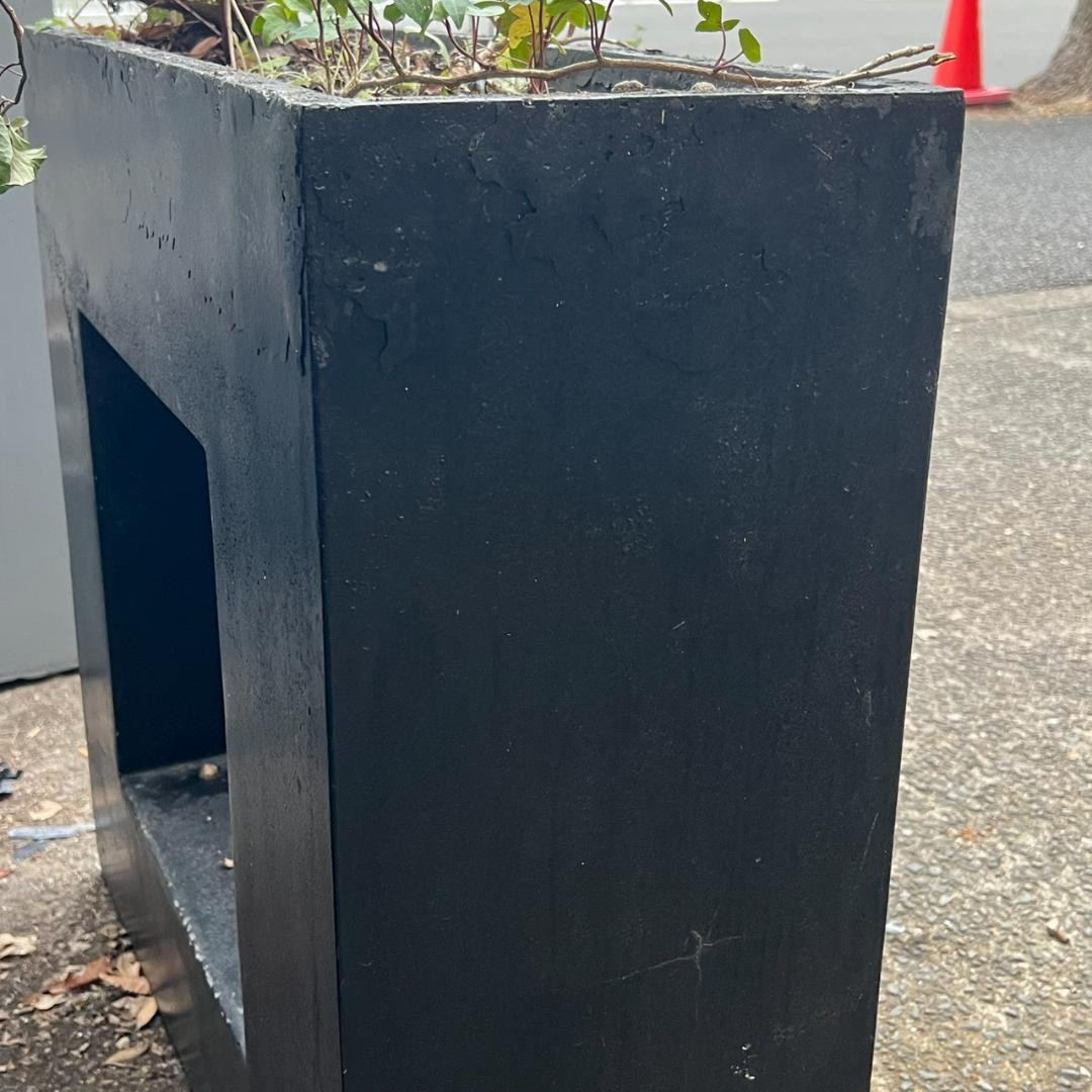 i＊特価 セール【 2個セット 】 ガーデンインテリア 大・小セット ブラック