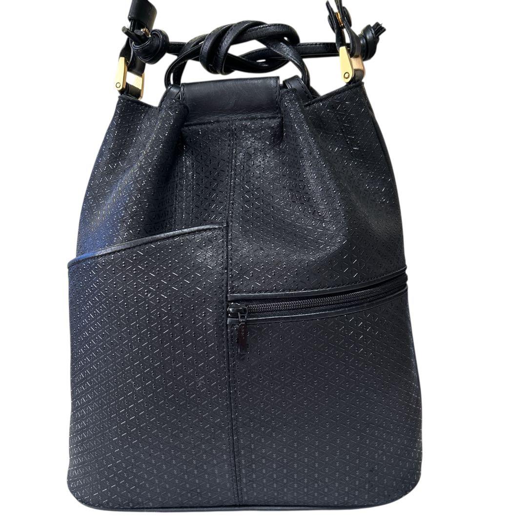 ✨AMO✨印傳屋 ショルダーバッグ 巾着 2way ハンドバッグ 本革