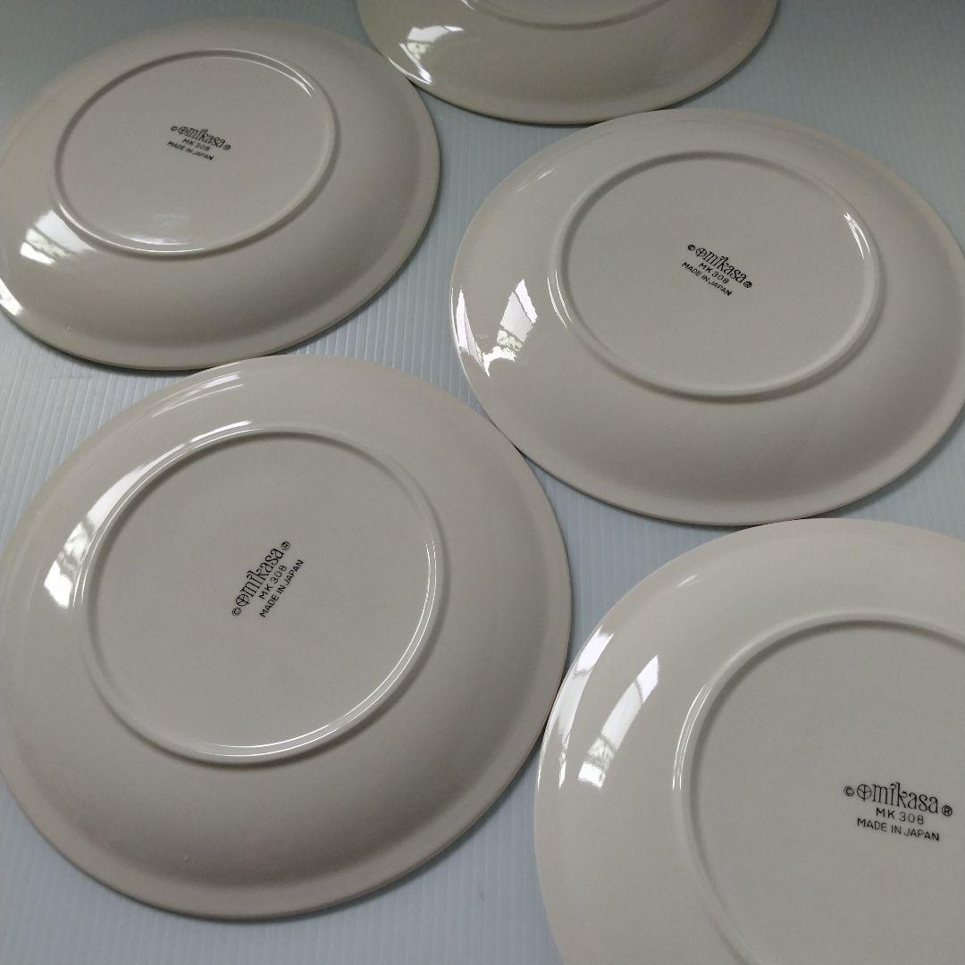 昭和レトロ MIKASA オールド ミカサ 大皿 プレート皿 イエロー 24cm