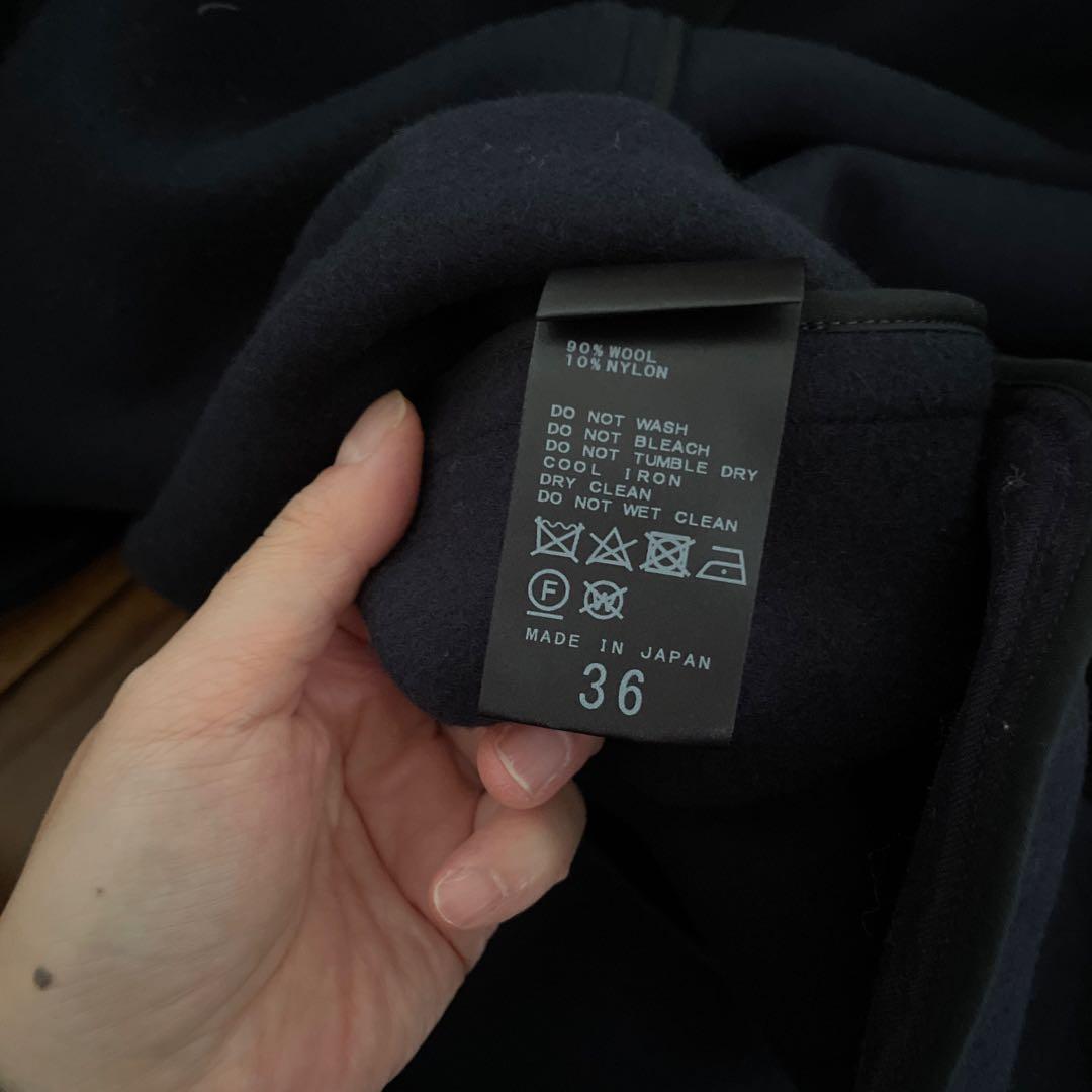 Mayuko✴︎FRAMeWORK ロング Pコート　36　ネイビー