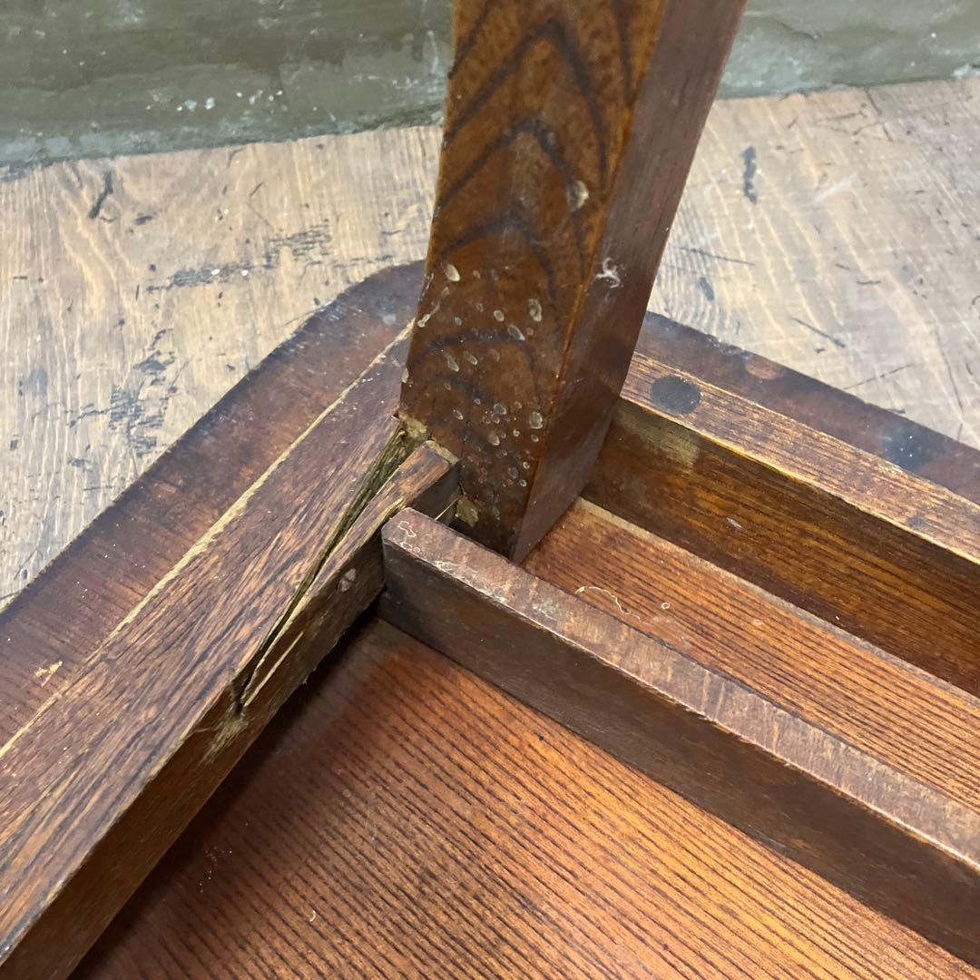 B-2 昭和レトロ 木製 折りたたみ式 座卓 ちゃぶ台 古材 古道具 文机