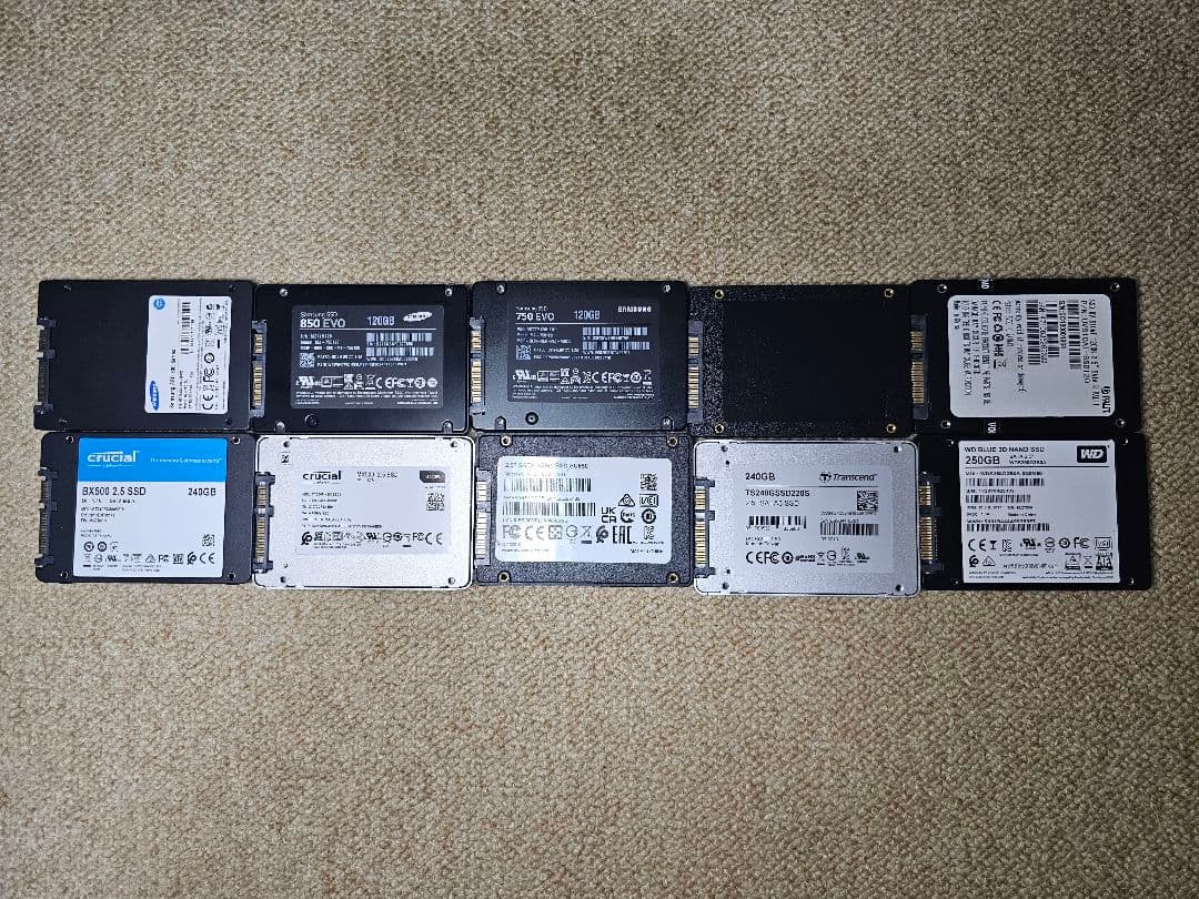 SATA SSD10個