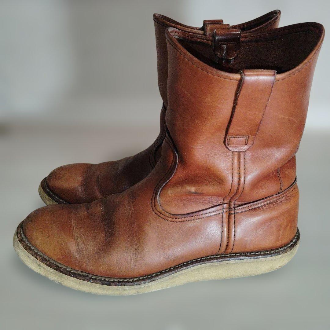 や*そ様 US10Ｂ 28㌢　犬タグ　RED WING ペコスブーツ　茶