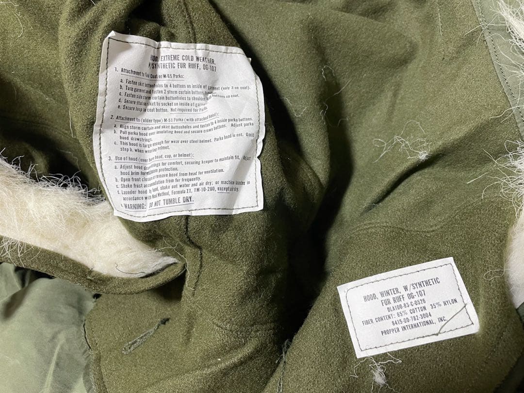 80s 実物 USED M65 フィッシュテールパーカ MEDIUM フルセット