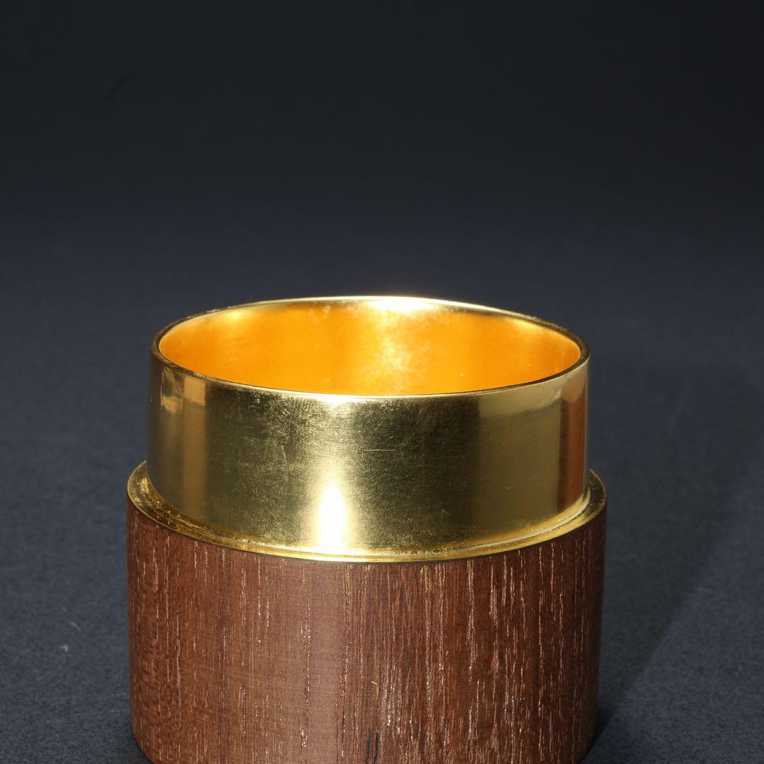 棗　茶入　中次　本桑　道場宗廣　共箱　R1684