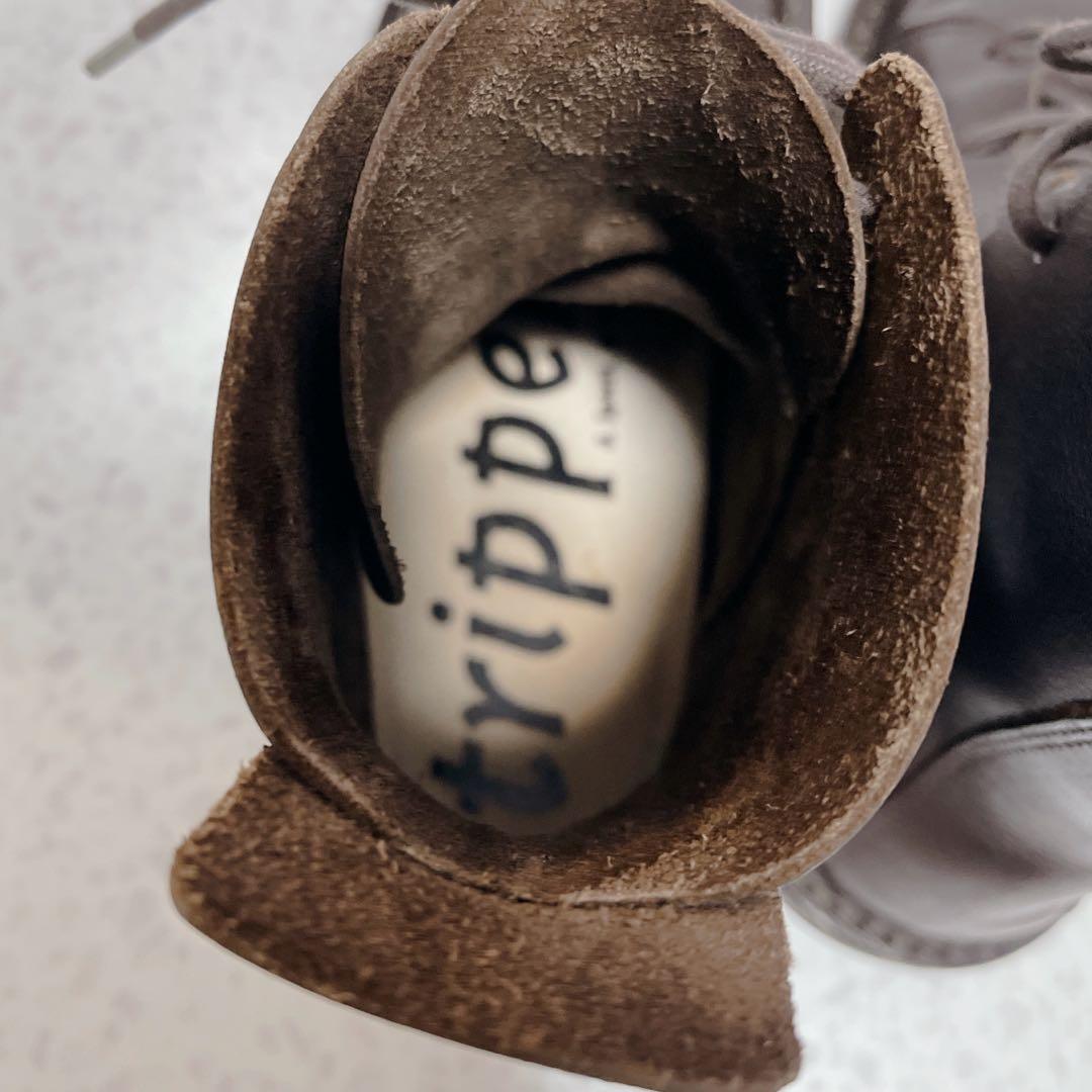 美品◆Trippen NOMAD カウレザー　レースアップ　ショートブーツ　38