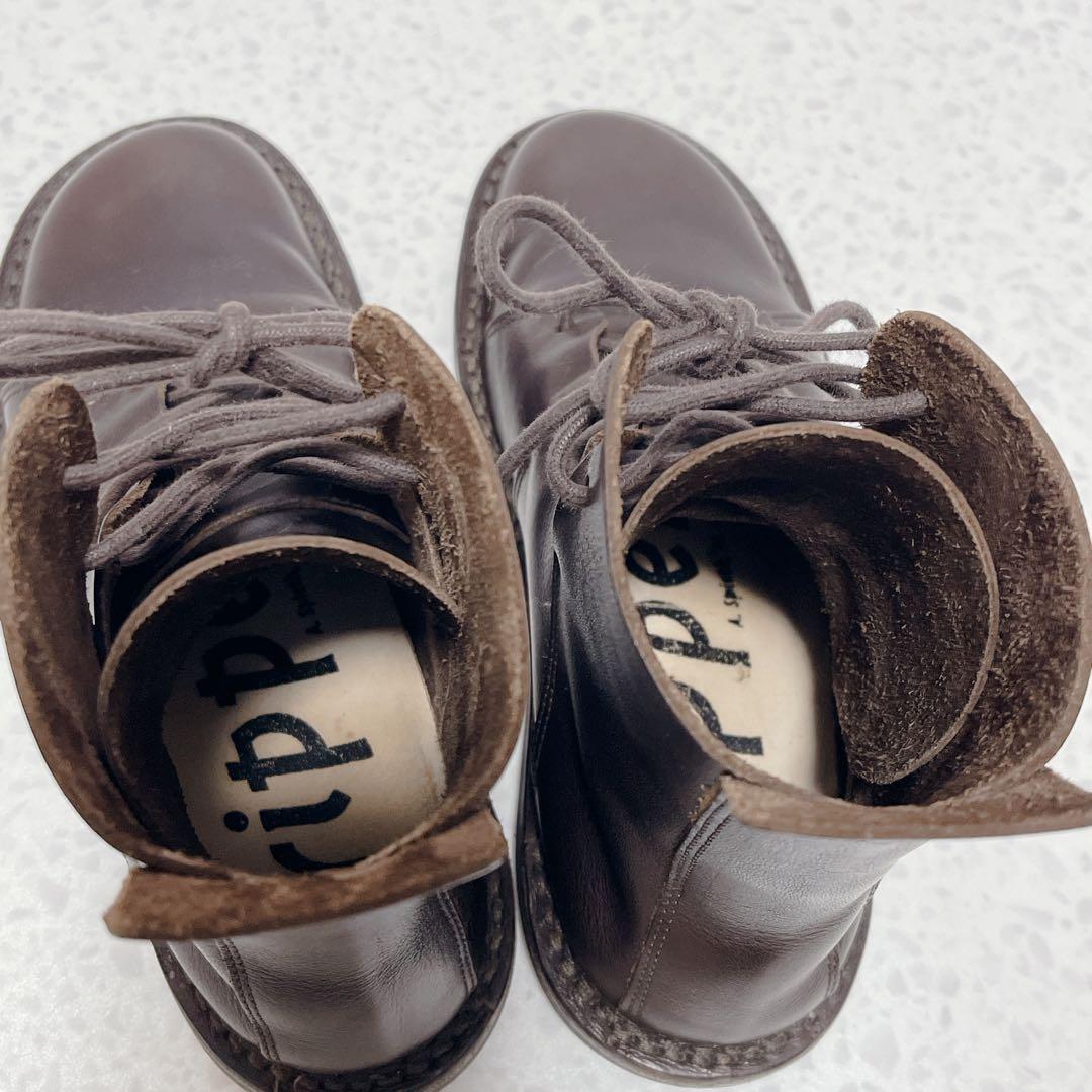 美品◆Trippen NOMAD カウレザー　レースアップ　ショートブーツ　38