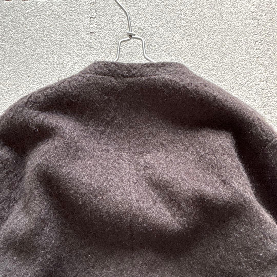 24AW relume ウールモヘヤミックスノーカラージャケット　ブラック