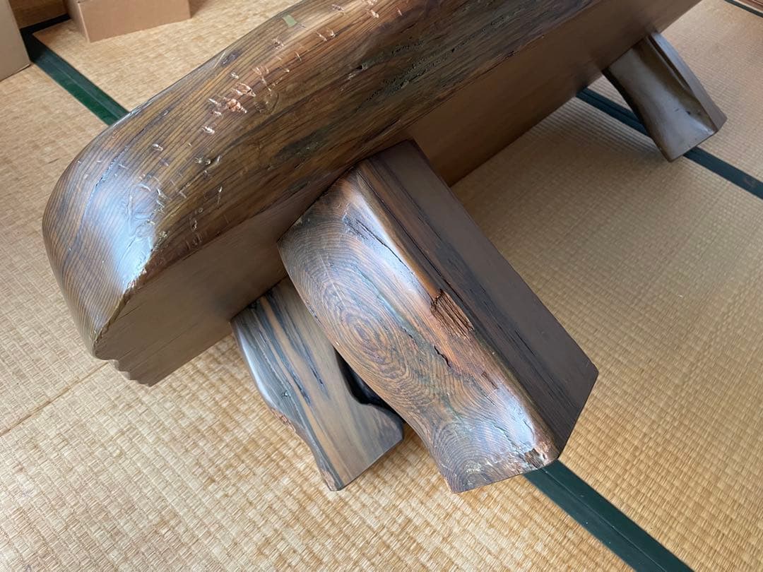 希少・屋久杉　木製座卓 天板９cm