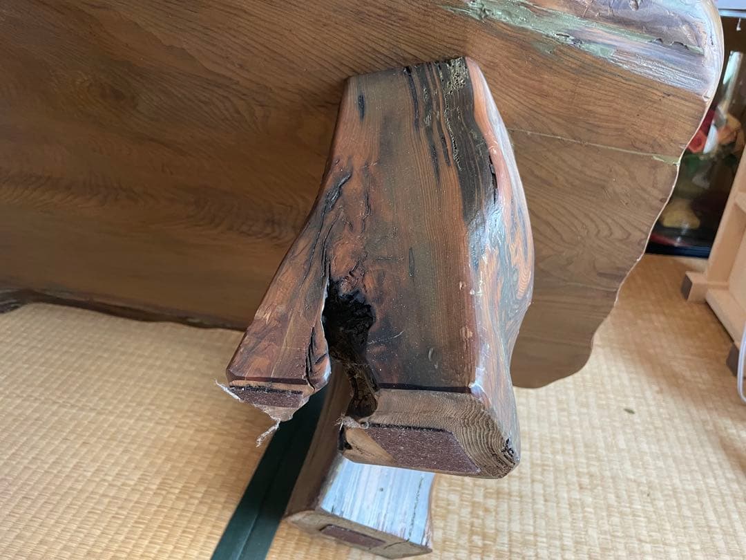 希少・屋久杉　木製座卓 天板９cm