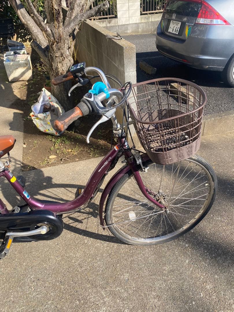 電動アシスト自転車 パープル シティタイプ