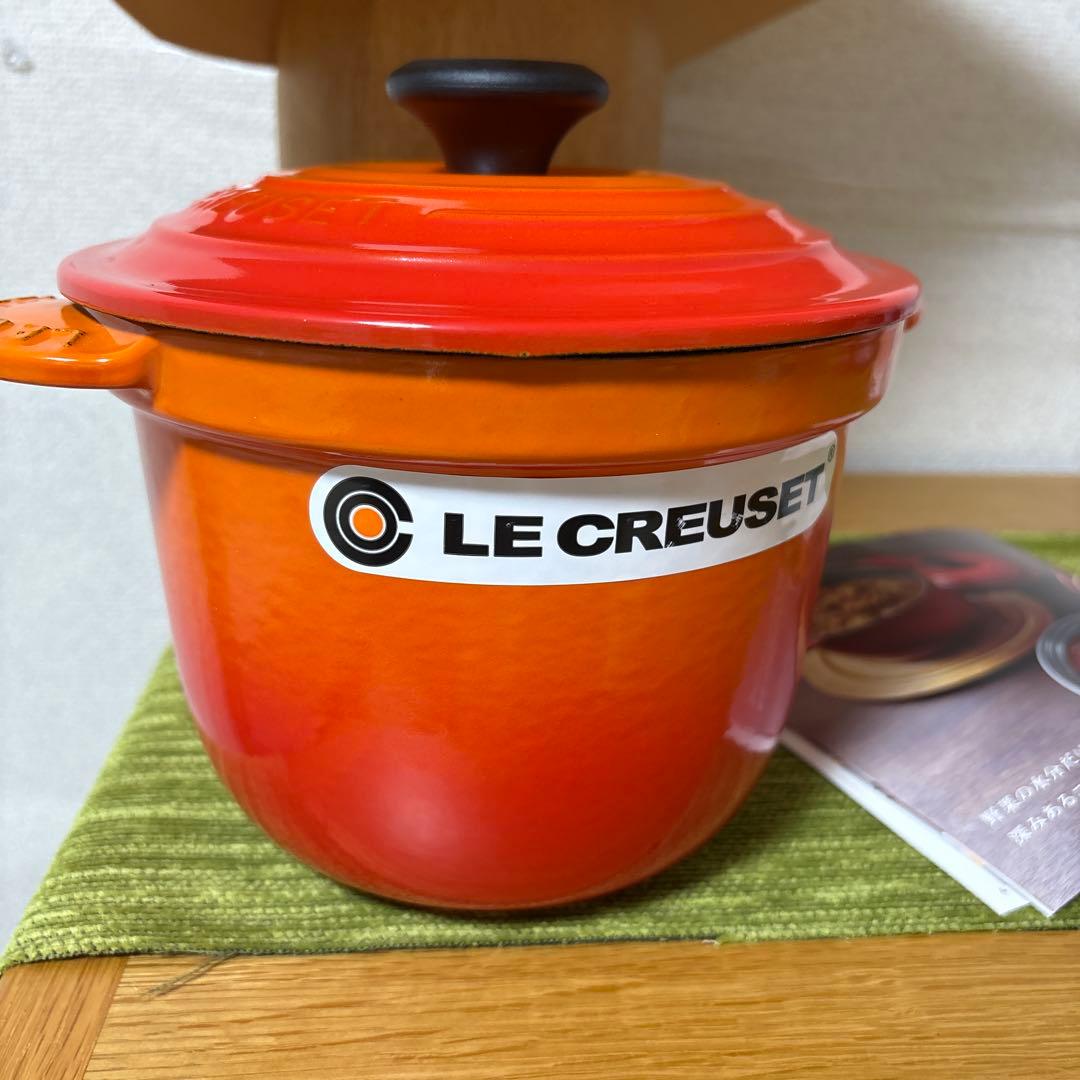 新品未使用　LE CREUSET　ココット エブリィ オレンジ 18cm