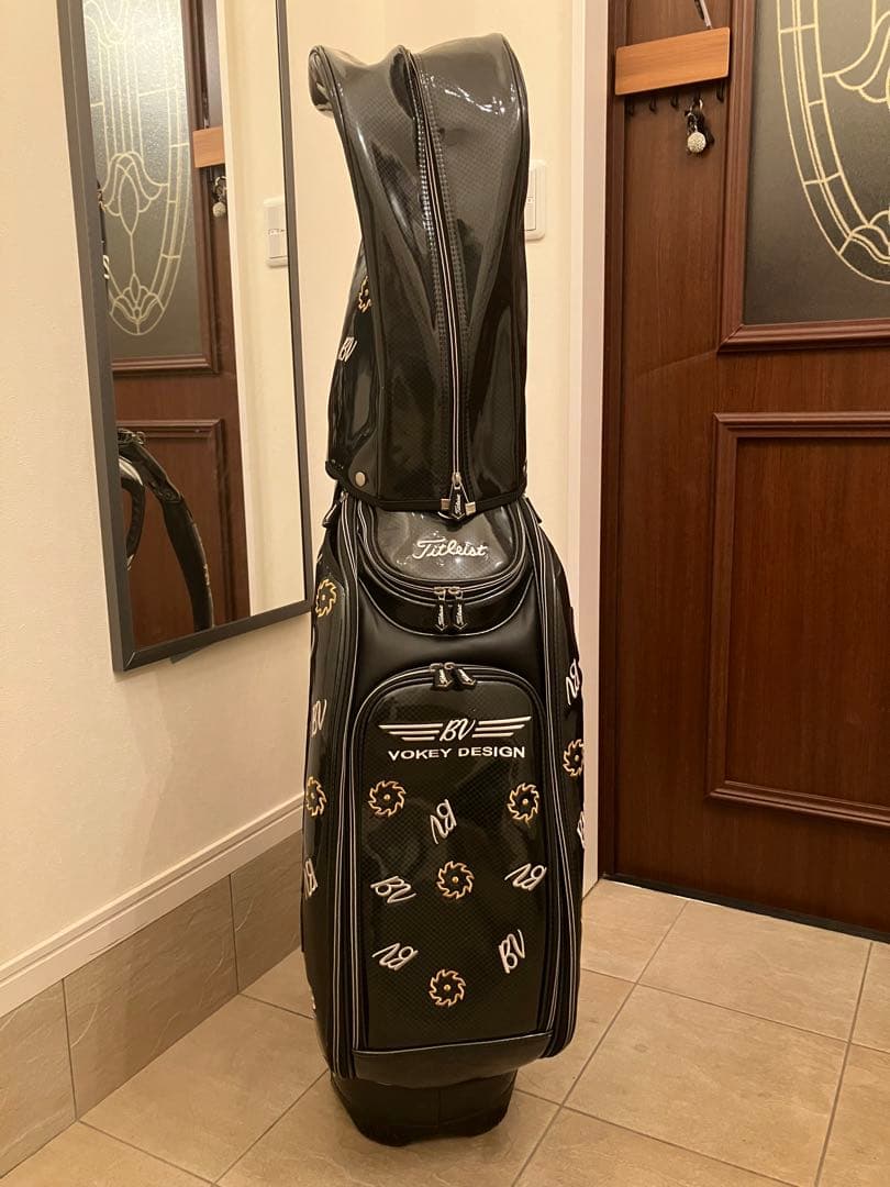 希少！タイトリスト　ボーケーデザイン　3点式キャディバッグ