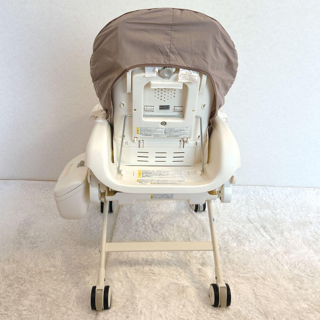 【美品】コンビ ネムリラ オートスウイング 収納BOX付 ココアブラウン