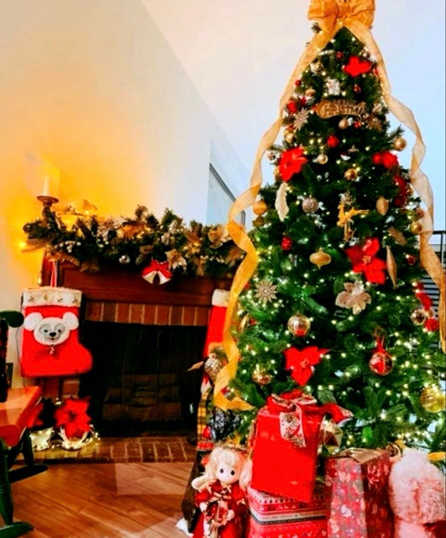 アンティーク　暖炉風　コーナー用❤️クリスマスツリー　直接取りに来られる方限定