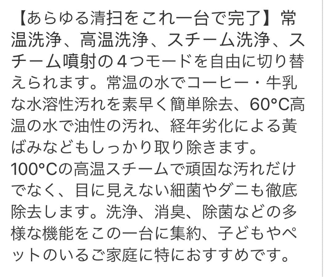 Aki　スチームクリーナー リンサークリーナー 未使用