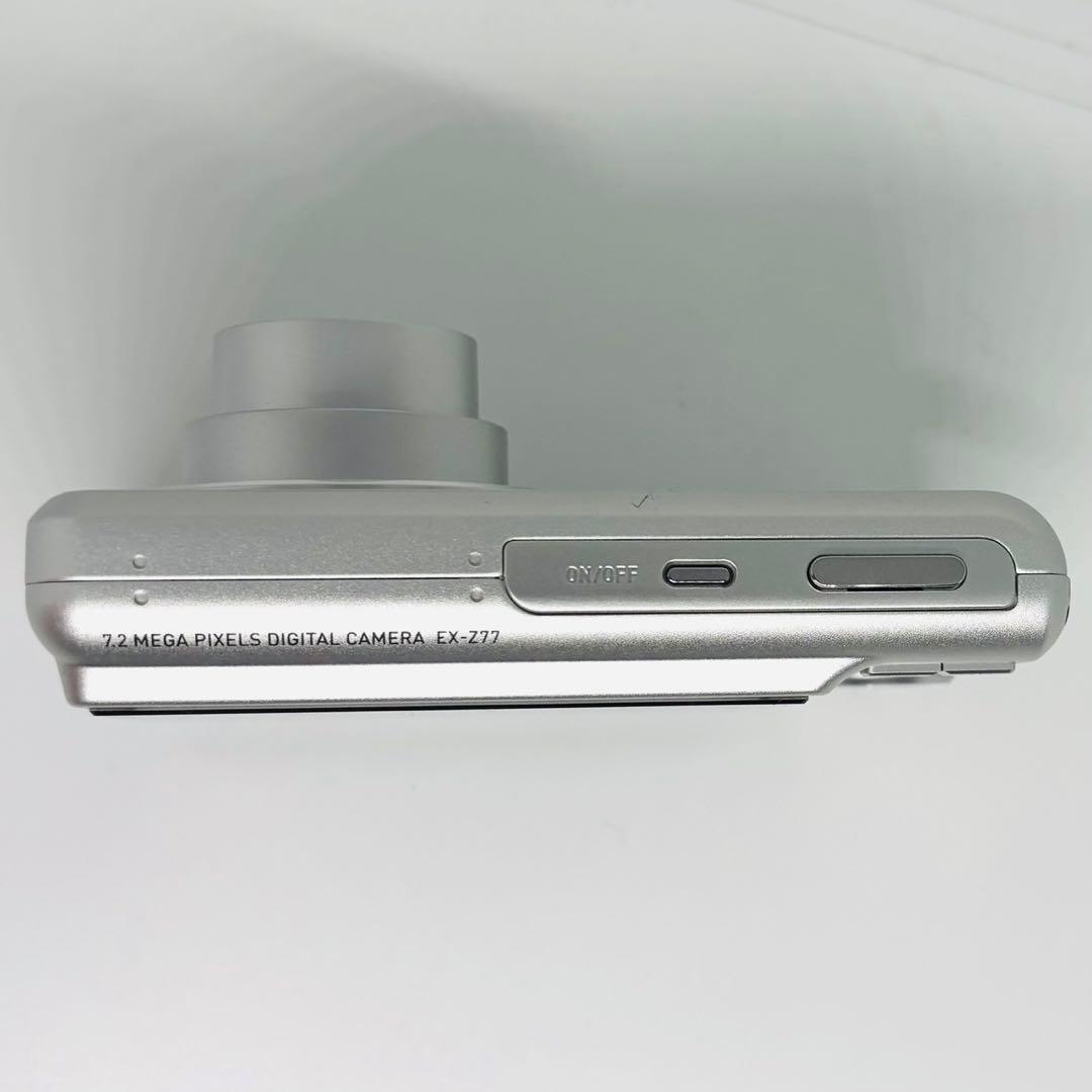 美品✨ CASIO EXILIM EX-Z77 シルバー デジカメ コンデジ