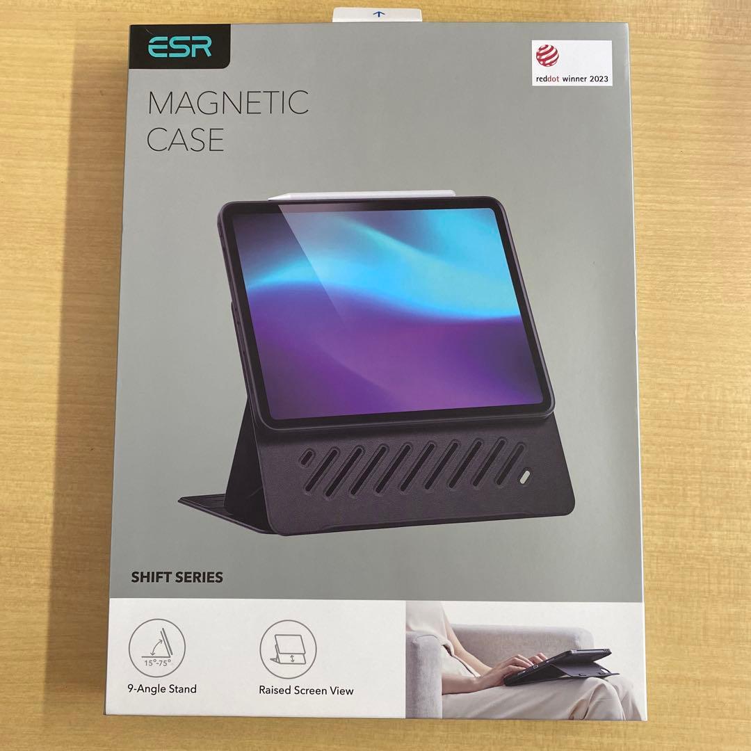 ESR iPad ケース 縦向き/横向きスタンド Shiftシリーズ パープル