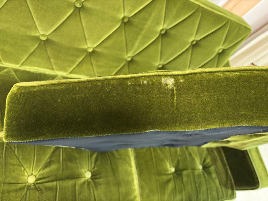 【最終値下げ】カリモク60 ロビーチェア　モケットグリーン