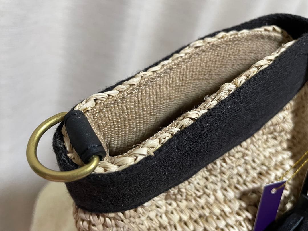 【新品未使用】VIOLAd'ORO（ヴィオラドーロ） ラフィアトートバッグ