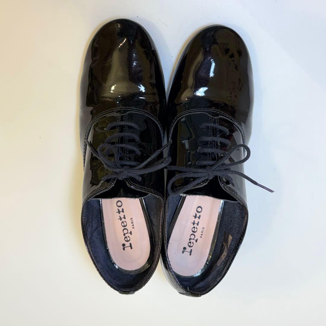 (美品)レペット レースアップ エナメル 23cm