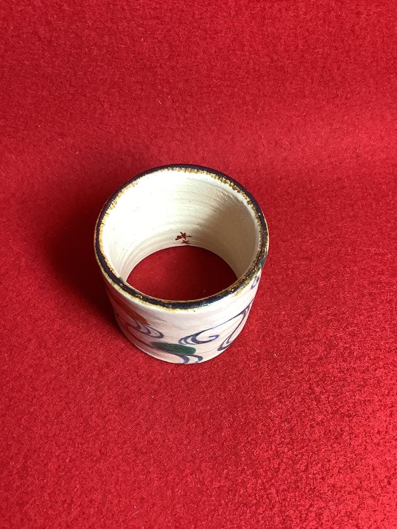 流水蓋置　白井半七造　【中古美品】