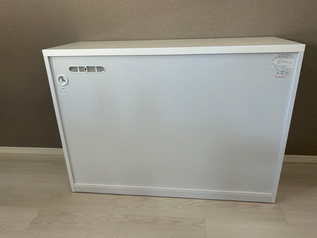 【食器棚】ロータイプ 120cm ホワイト