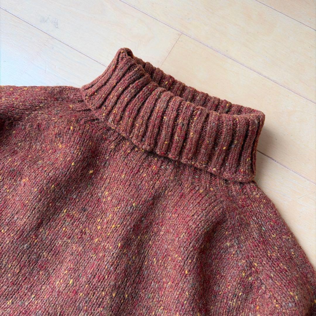 【新品】タートルネック セーター ハーレーオブスコットランド カラーネップ