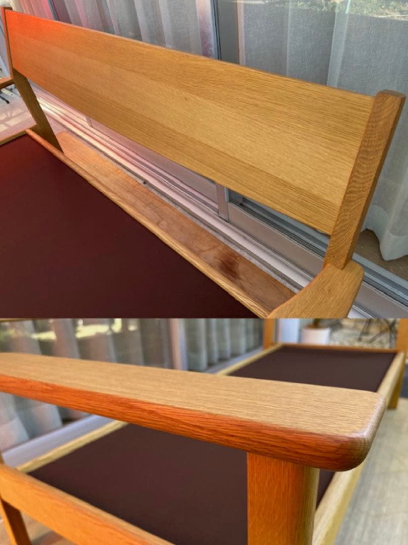 飛騨産業　チグサ　2人掛けソファ　キツツキ　26万　レッドオーク材 モダン　高級