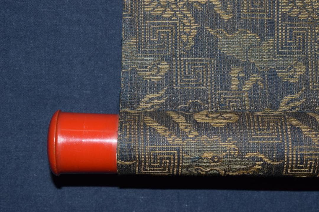 【真作】渡辺南岳/武者絵之図/馬上人物図/掛軸☆宝船☆X-236　JM