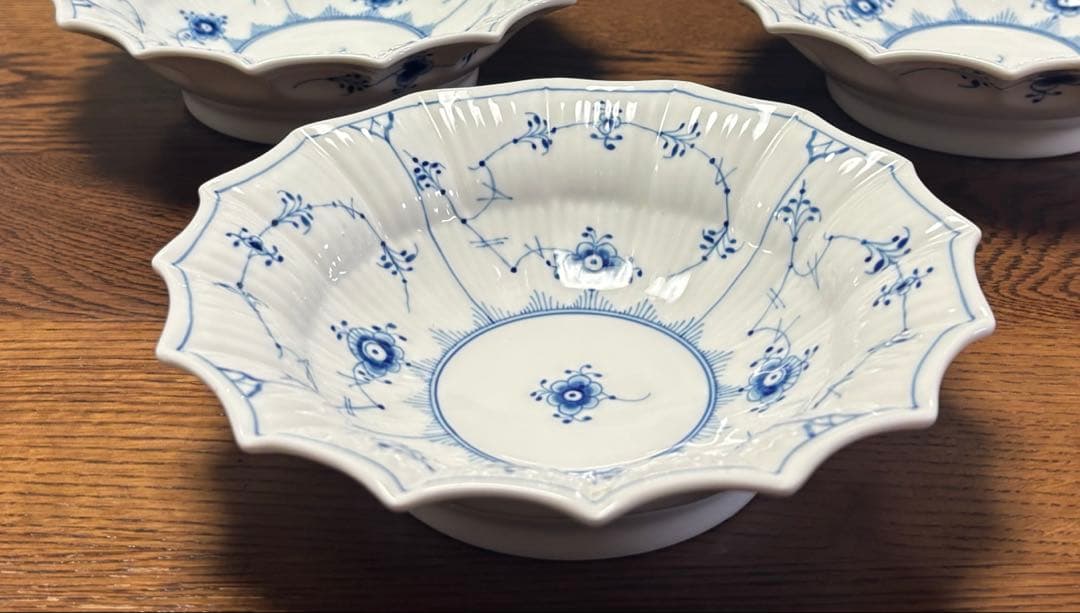 ロイヤルコペンハーゲン　シェルディッシュ　17センチ　3枚