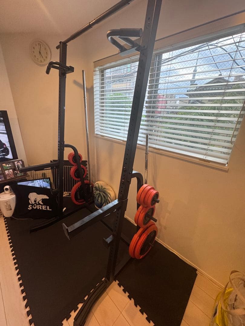 引取り限定　バーウィングハーフラック、ベンチプレスセット売り