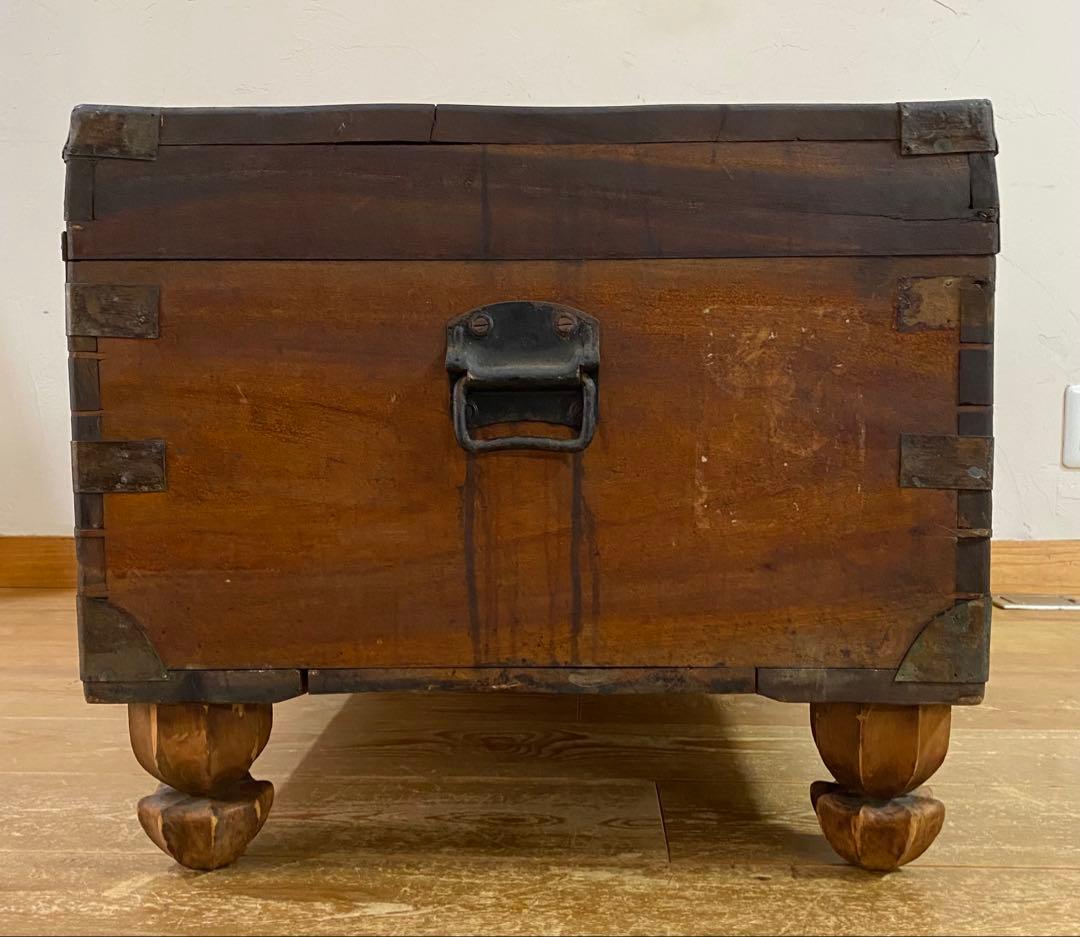 レトロ　アンティーク　木製の大きな箱