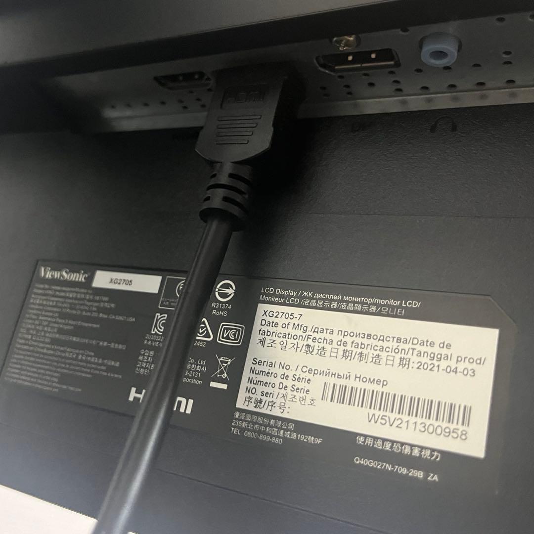 状態良好‼️ViewSonic XG2705 27インチワイドゲーミングモニター