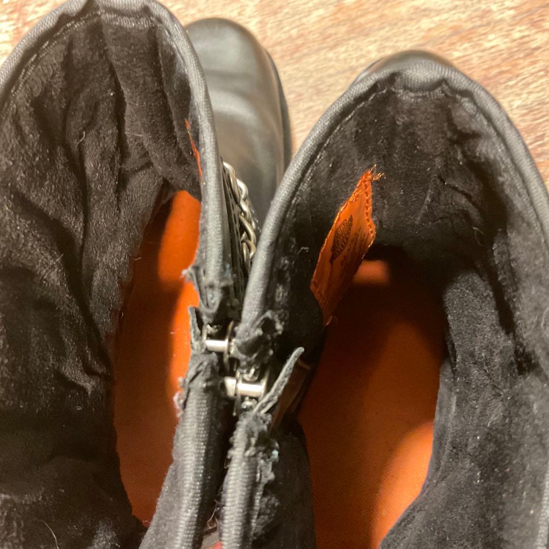 美品！ハーレーダビッドソン 87043 ショートブーツ チェーン23.5cm