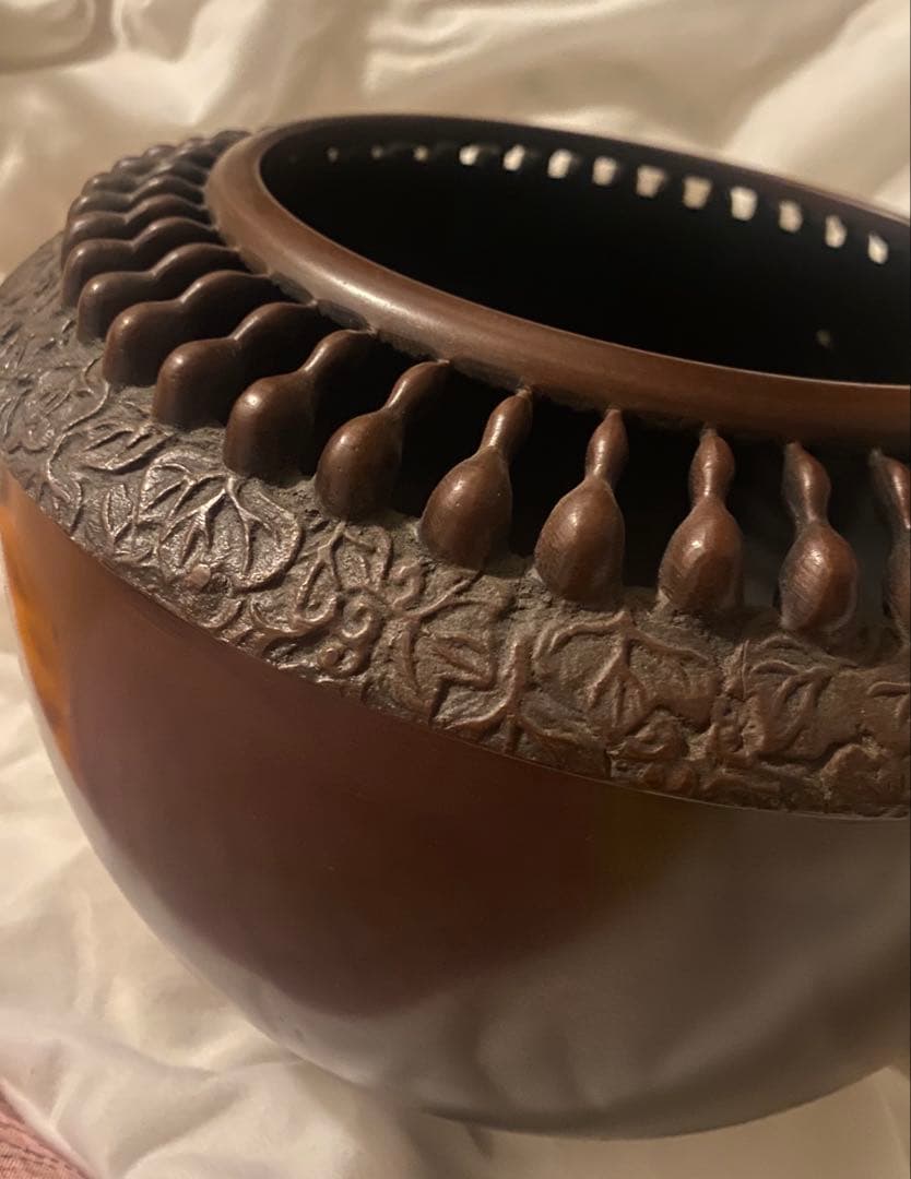 瓶掛　瓢箪透　鐶付　銅製