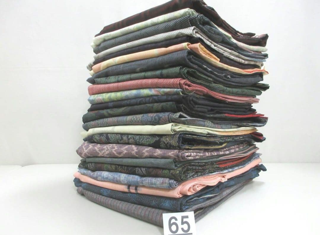 レイケン品です。No.65大島紬等の紬の着物22点まとめてセット美品多数