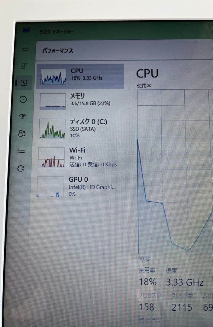 【極美品】Fujitsu Lifebook 15.6型　WA2/W icore7