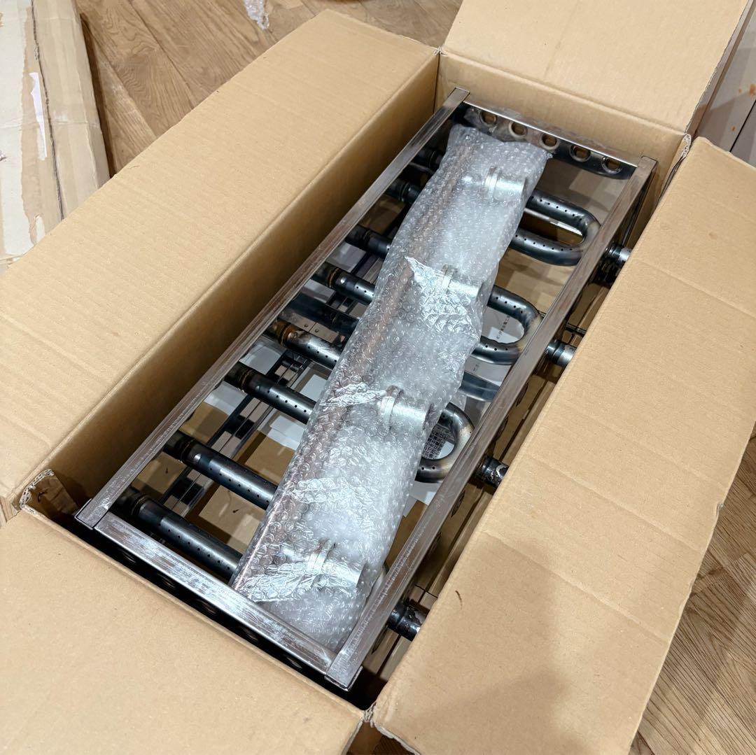 ②【良品】 IKK 業務用 たこ焼き器 154S プロパン 15穴×4連 鉄鋳物