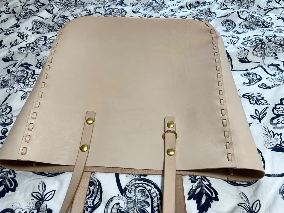 夏 即購入大歓迎さん専用 ヌメ革レース編みバック2点セット