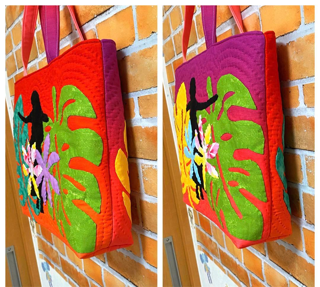 ハワイアンキルトバッグ（フラガール ）