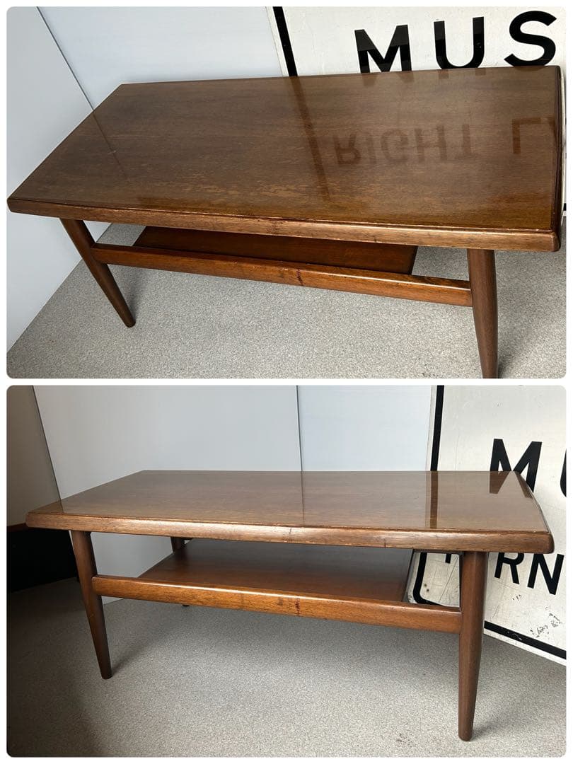 オールドマルニ　マルニ木工　ヴィンテージ　組立式　センターテーブル　アンティーク