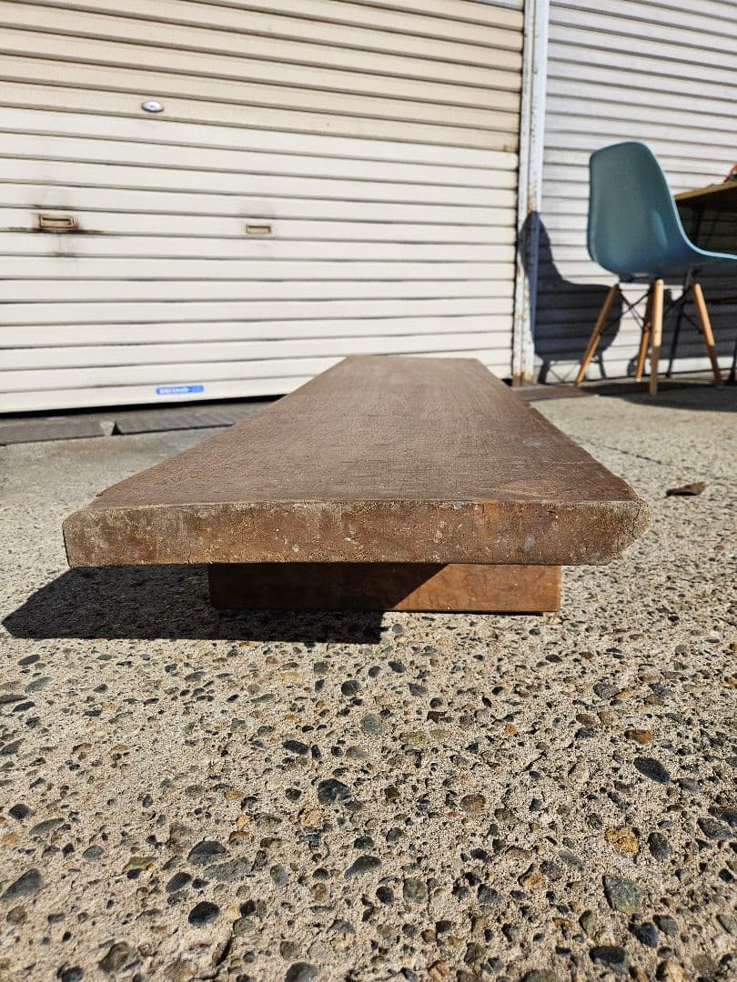 日本のアンティーク 古い裁板 在銘 無垢 一枚板 裁ち台 作業台 ヴィンテージ